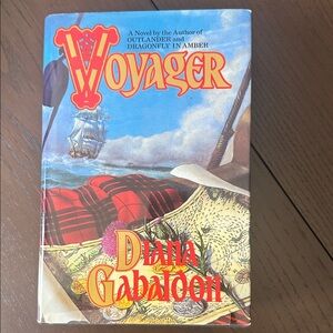 Voyager by Diana Gabaldon — Blue & Red Novel Cover